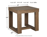 Cariton - Square End Table - Gray