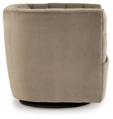 Hayesler - Swivel Accent Chair - Cocoa