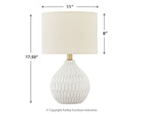 Wardmont - Ceramic Table Lamp  - White