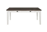 Kingman - 4-Drawer Dining Table - Distressed White