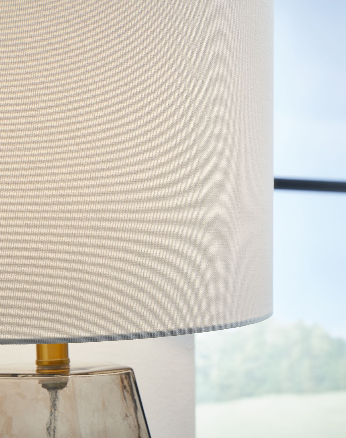 Taylow - Glass Table Lamp  - Gray