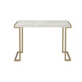 Boice II - Accent Table - Faux Marble & Champagne