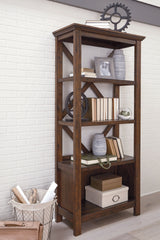 Baldridge - Large Bookcase - Rustic Brown