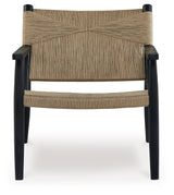 Halfmore - Accent Chair - Black / Natural