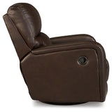 Emberla - Coffee - Swivel Glider Recliner