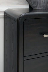 Rowanbeck - Dresser And Mirror - Black