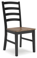 Wildenauer - Dining Room Side Chair (Set of 2) - Brown / Black