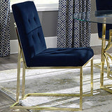 Cisco - Velvet Upholstered Dining Side Chair (Set of 2) - Gold