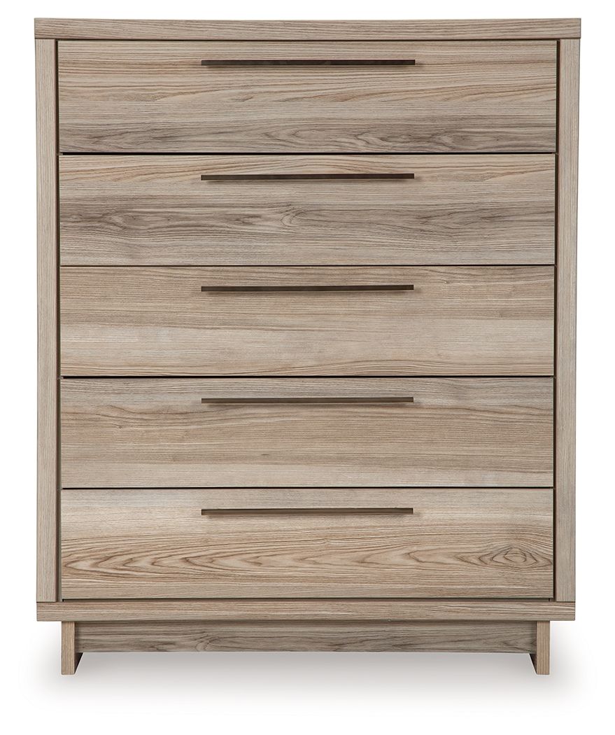 Hasbrick - Tan - Five Drawer Wide Chest