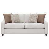 Christine - Upholstered Sloped Arm Sofa - Beige