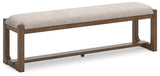 Cabalynn - Oatmeal / Light Brown - Large Uph Dining Room Bench