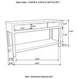 Esther - 3-Drawer Wood Console Table - Natural Sheesham