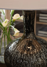 Tenslow - Glass Table Lamp - Antique Black
