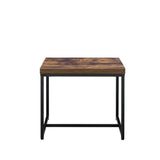 Bob - End Table - Weathered Oak & Black