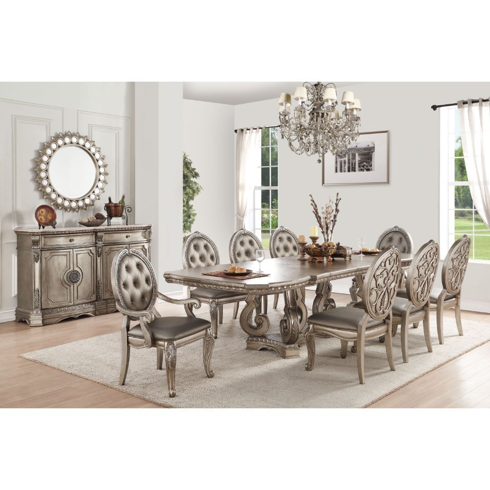 Northville - Dining Table - Antique Silver - 30"