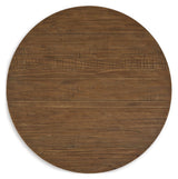 Mackifeld - Round Cocktail Table - Warm Brown