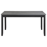 Barlow - 6 Piece Rectangular Dining Table Set - Gray And Black