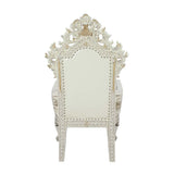 Adara - Dining Chair (Set of 2) - White PU & Antique White Finish