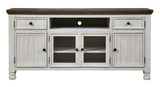 Havalance - Extra Large TV Stand - 4 Doors - Brown / Beige