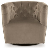 Hayesler - Swivel Accent Chair - Cocoa