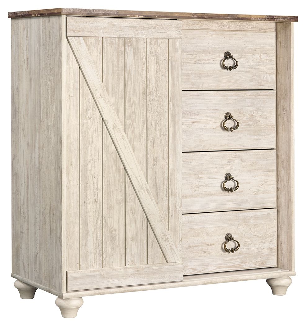 Willowton - Whitewash - Dressing Chest