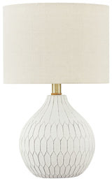 Wardmont - Ceramic Table Lamp  - White