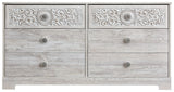 Paxberry - Six Drawer Dresser - Weatherworn - Whitewash